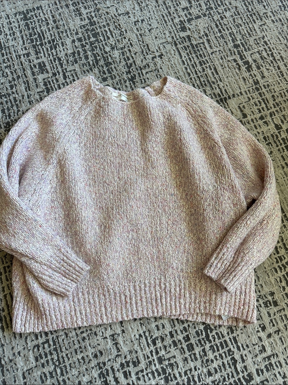 Anthropologie Cozy Pink blush Crewneck Women's Sweater